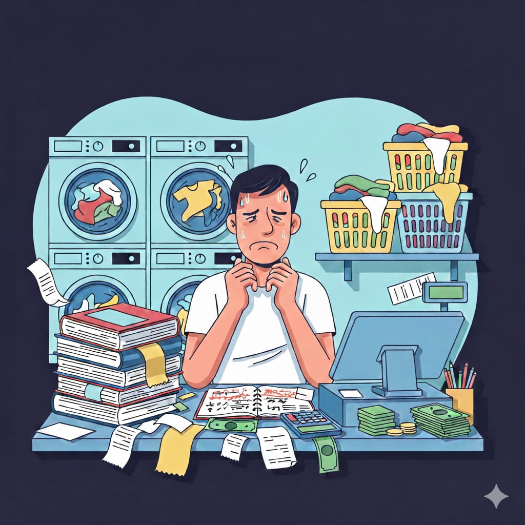 Pembukuan Manual = Boros Waktu & Rawan Salah Hitung! (Khusus Bisnis Laundry)