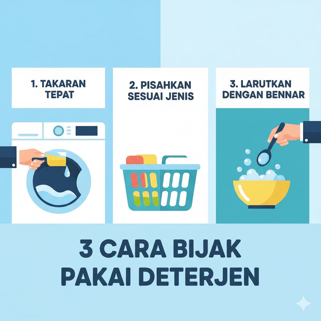 3 Cara Bijak Pakai Deterjen Biar Cucian Makin Bersih & Hemat!