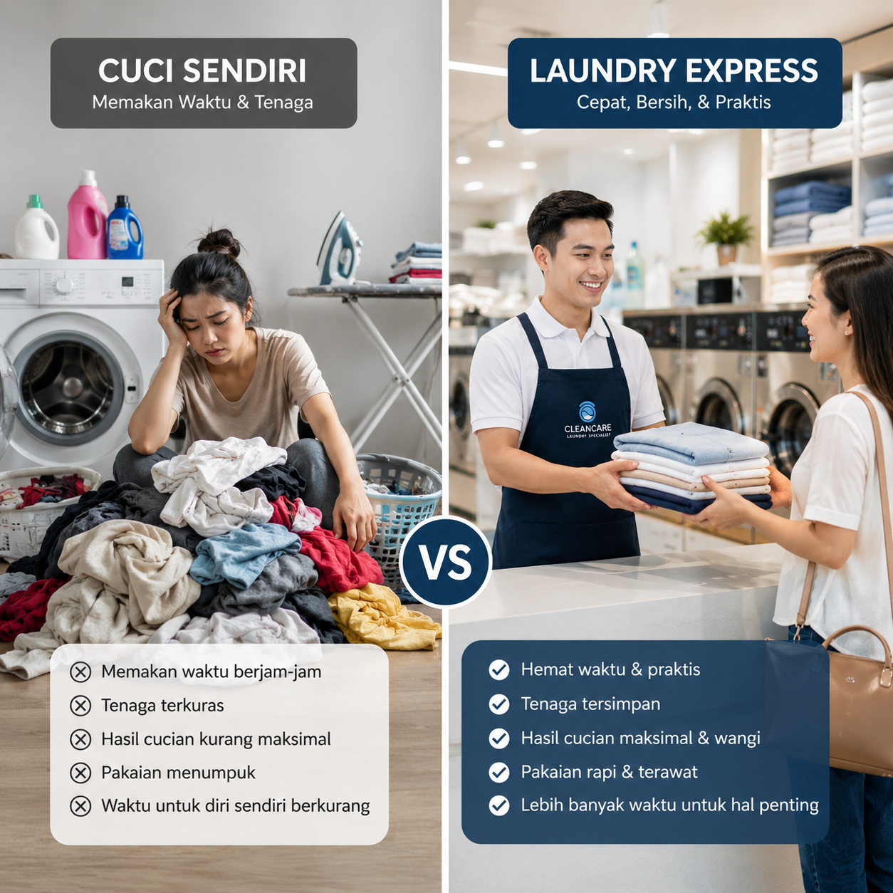 Masih Mencuci Sendiri? Ini Alasan Banyak Orang Beralih ke Laundry Express