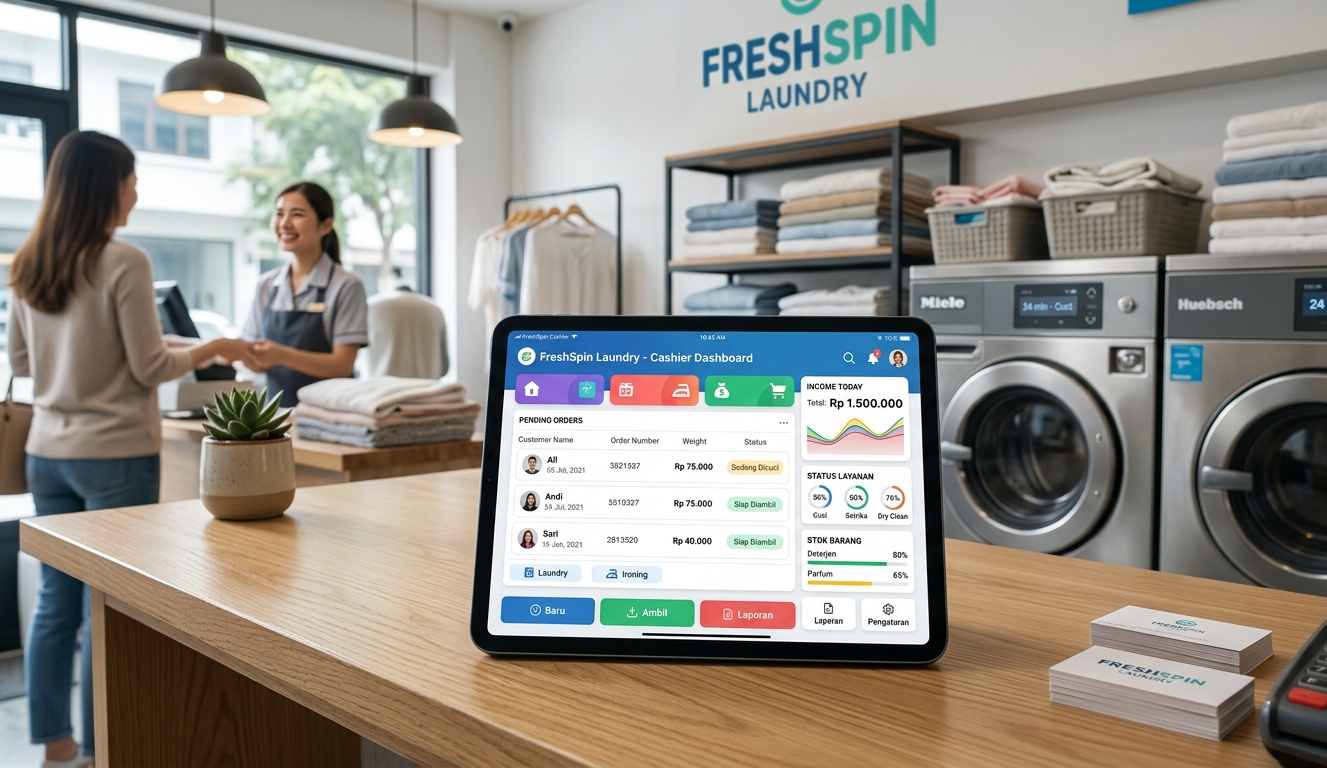 Apa yang Dibutuhkan dalam Aplikasi Kasir Laundry untuk Usaha Besar atau Kecil?