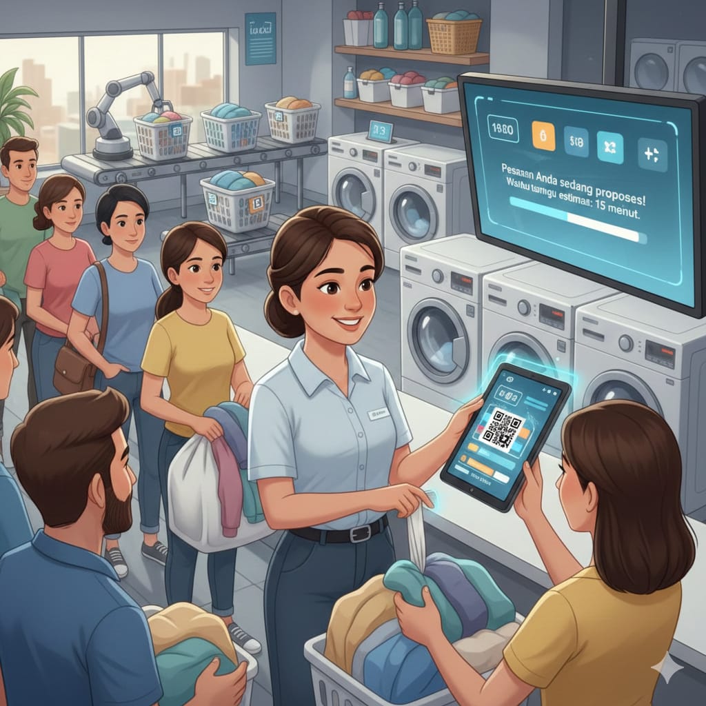 Pernah Lihat Karyawan Laundry Senyum Lebar di Tengah Antrean Panjang? Pasti Mikir, Kok Bisa Ya? Ada Rahasia di Baliknya!