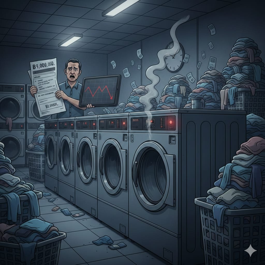 Mesin Pengering Laundry Rusak Tanpa Terdeteksi? Bisa Rugi Besar Tanpa Pemantauan yang Baik