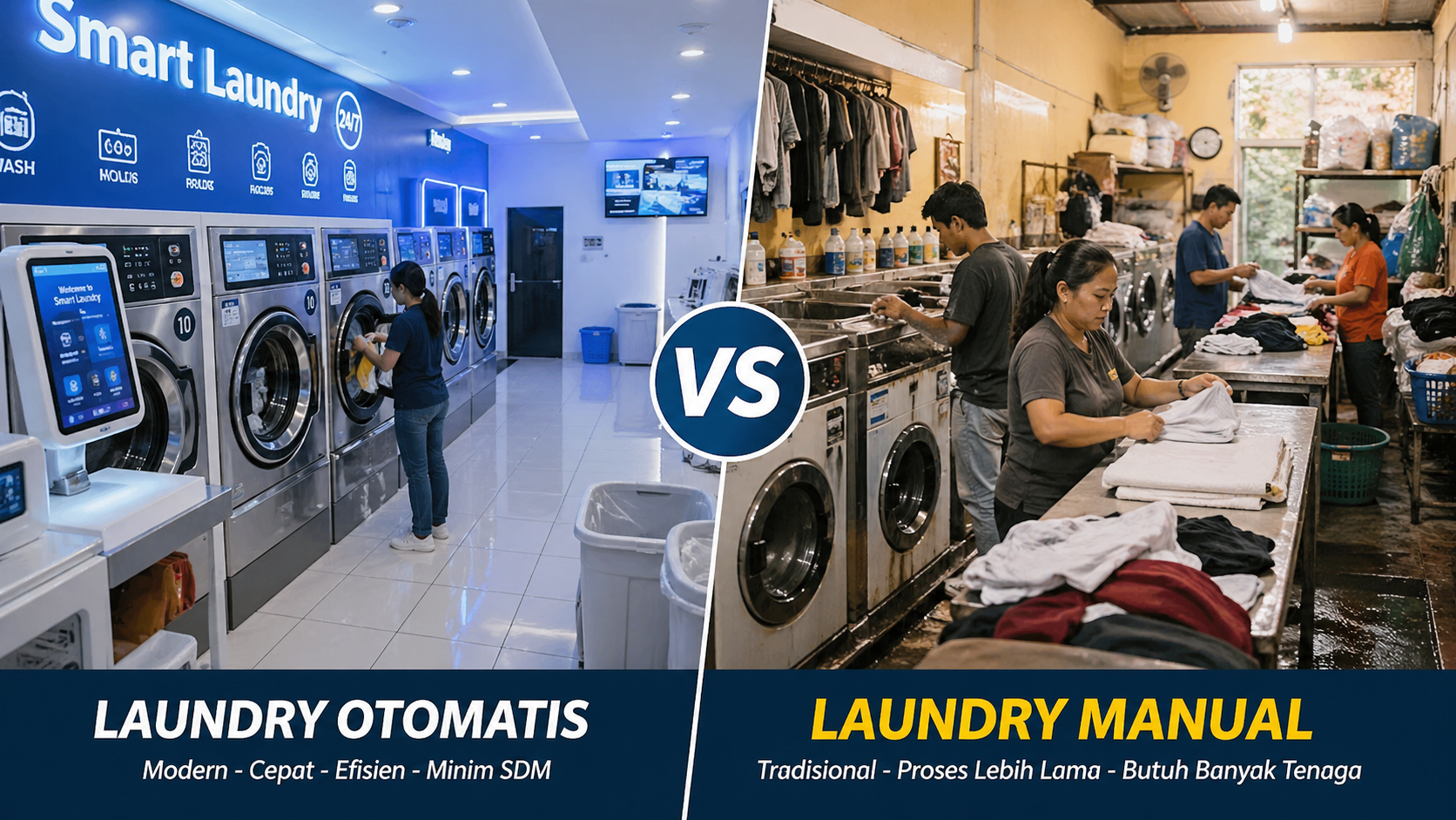 Laundry Otomatis vs Laundry Manual: Mana yang Lebih Menguntungkan?