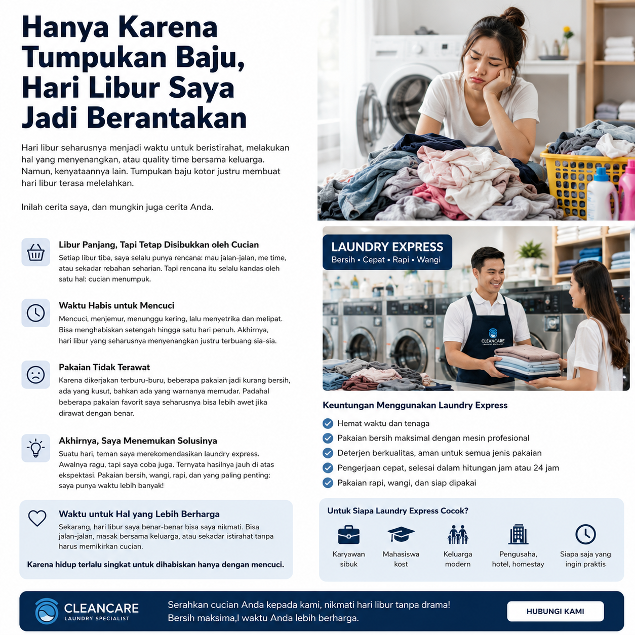 Hanya Karena Tumpukan Baju, Hari Libur Saya Jadi Berantakan