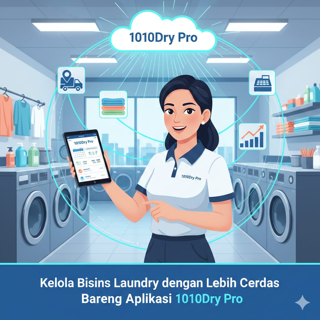 Kelola Bisnis Laundry dengan Lebih Cerdas Bareng Aplikasi 1010Dry Pro