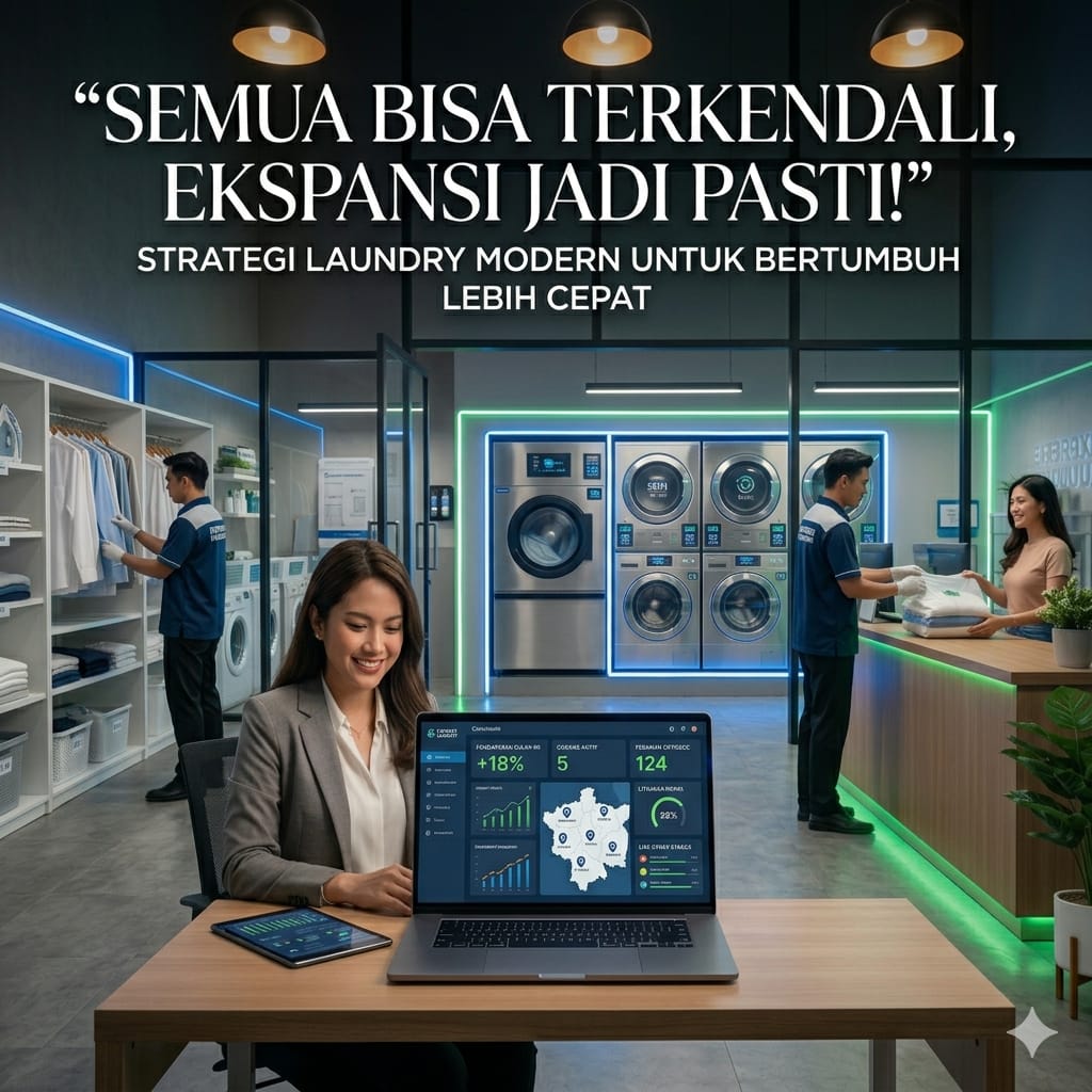 Semua Bisa Terkendali, Ekspansi Jadi Pasti! Strategi Laundry Modern untuk Bertumbuh Lebih Cepat