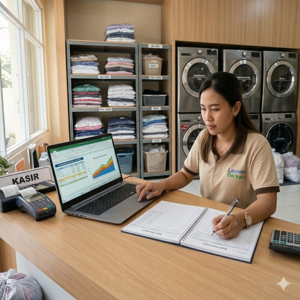 Stop Nebak-Nebak Keuangan, Saatnya Tracking yang Beneran! (Untuk Bisnis Laundry)