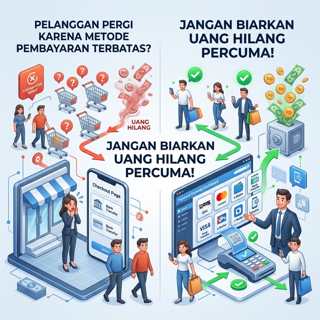 Banyak Pelanggan Pergi karena Metode Pembayaran Terbatas? Jangan Biarkan Uang Hilang Percuma!